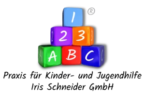 Logo Praxis für Kinder- und Jugendhilfe. Iris Schneider GmbH. Praxispartner der Fliedner Fachhochschule